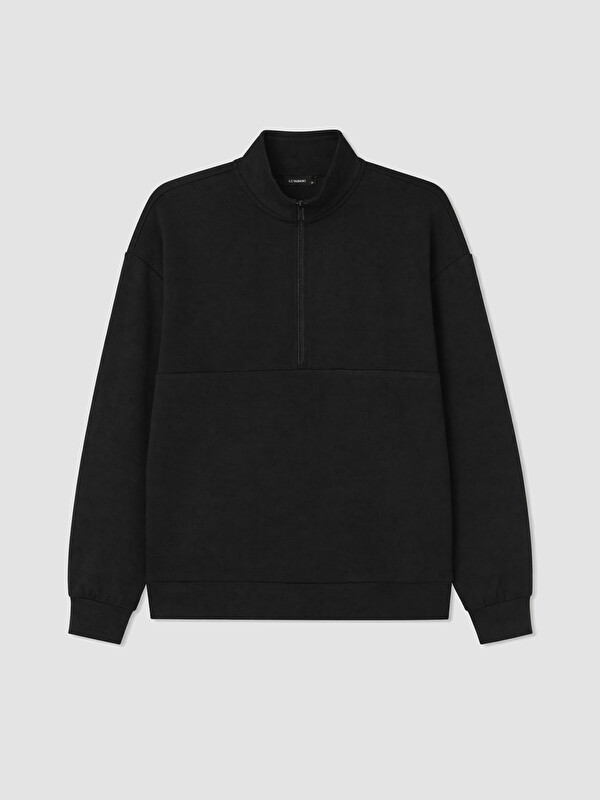LCW ECO Dik Yaka Soft Touch Kadın Sweatshirt