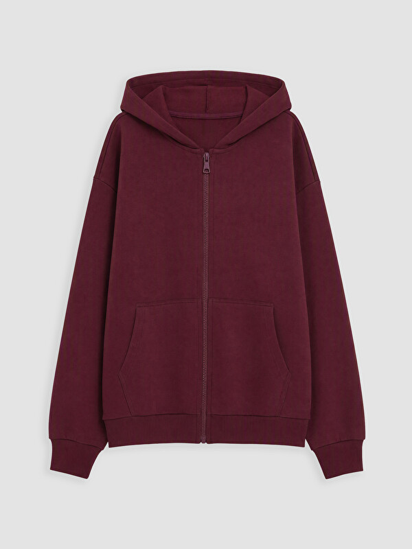 LCW Kids Hooded Girls' Thick Zip-Up