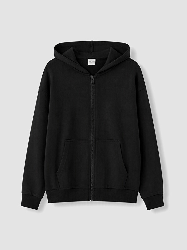LCW Kids Hooded Girls' Zip-Up Sweatshirt