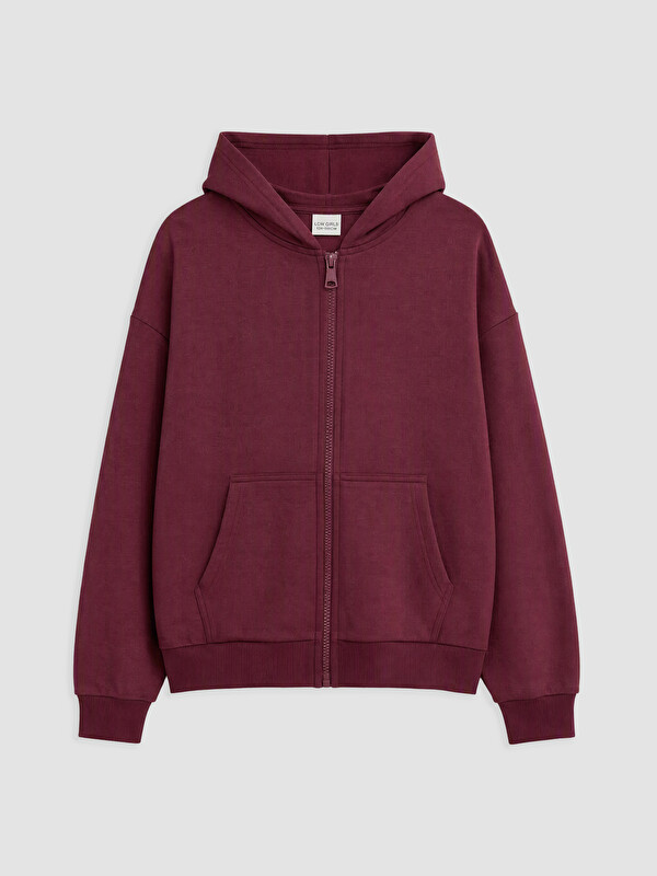 LCW Kids Hooded Girls' Thick Zip-Up