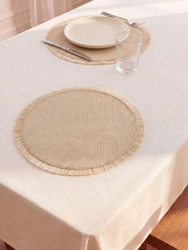 LCW HOME Tassel Detailed Placemat 2 Pack
