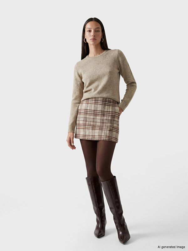 LC WAIKIKI Woman Brown Skirt