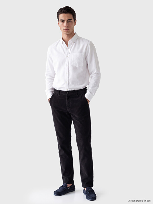 LCWAIKIKI Classic Man Brown Trousers