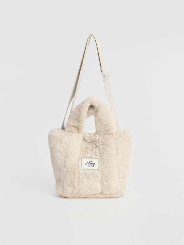 LCW ACCESSORIES Pelüş Kız Çocuk Omuz Çantası