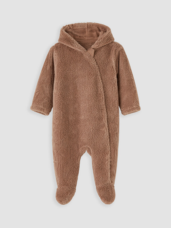 LCW baby Baby Boy Brown Jumpsuit
