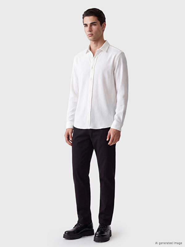 LCWAIKIKI Classic Man Black Trousers