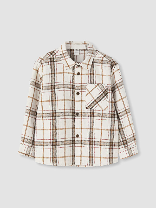 LCW Kids Plaid Gabardine Boys' Shirt