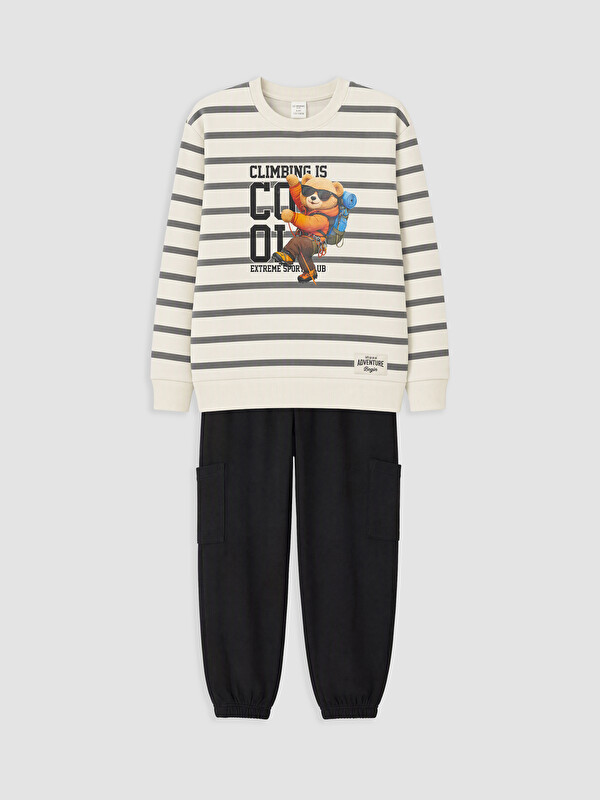 LCW Kids Set de trening Gri Băiat