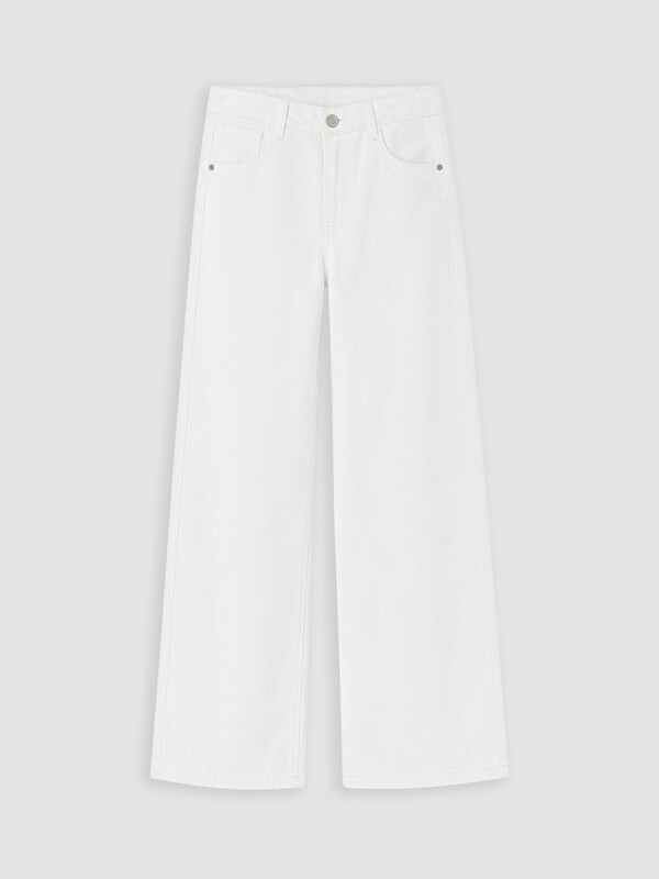LCW Kids Wideleg Kız Çocuk Gabardin Pantolon