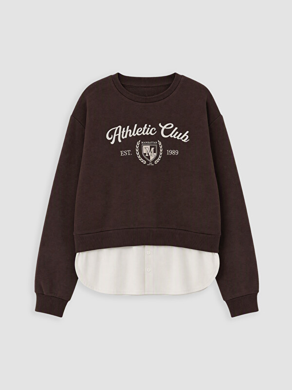 LCW Kids Printed Girls' Thick Sweatshirt