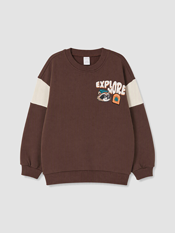 LCW Kids Boy Brown Sweatshirt