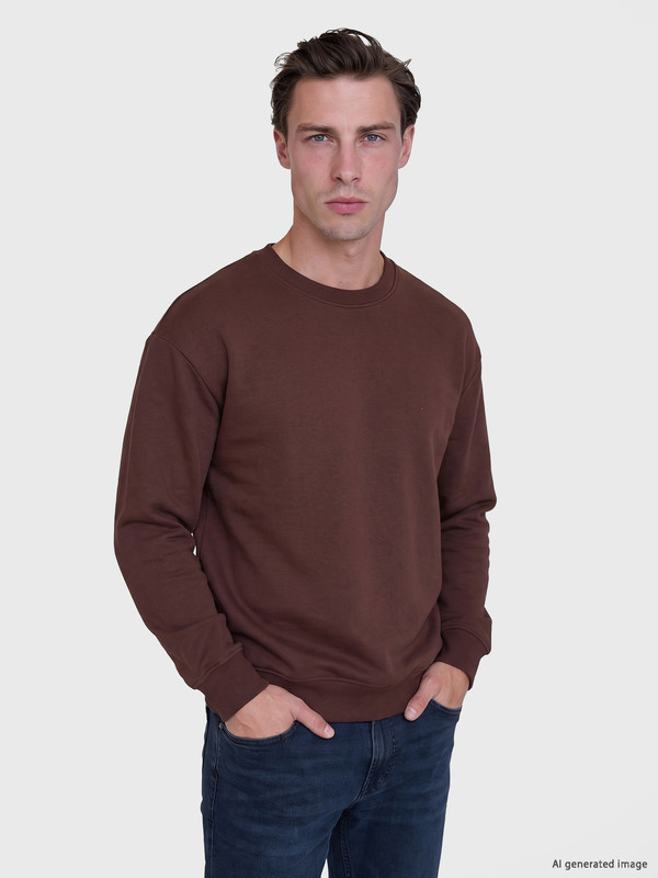 LC WAIKIKI Bisiklet Yaka Erkek Sweatshirt