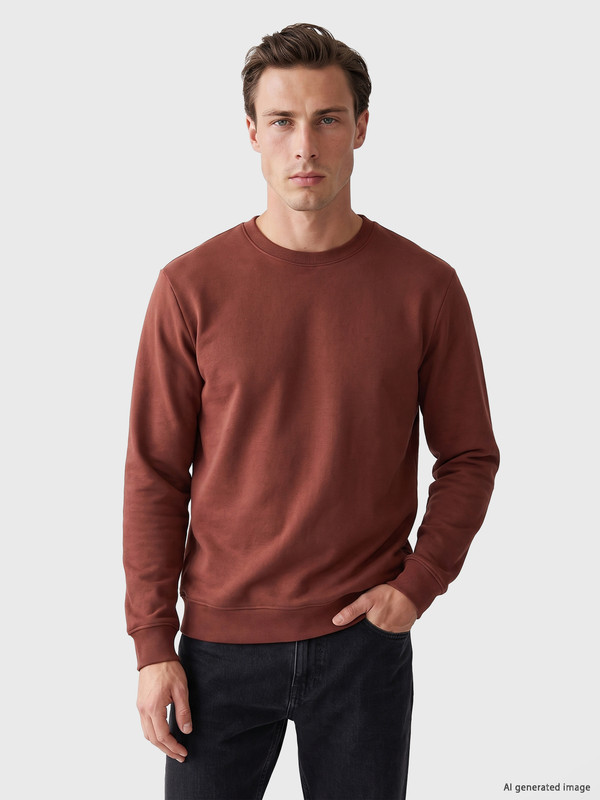 LC WAIKIKI Bisiklet Yaka Erkek Sweatshirt