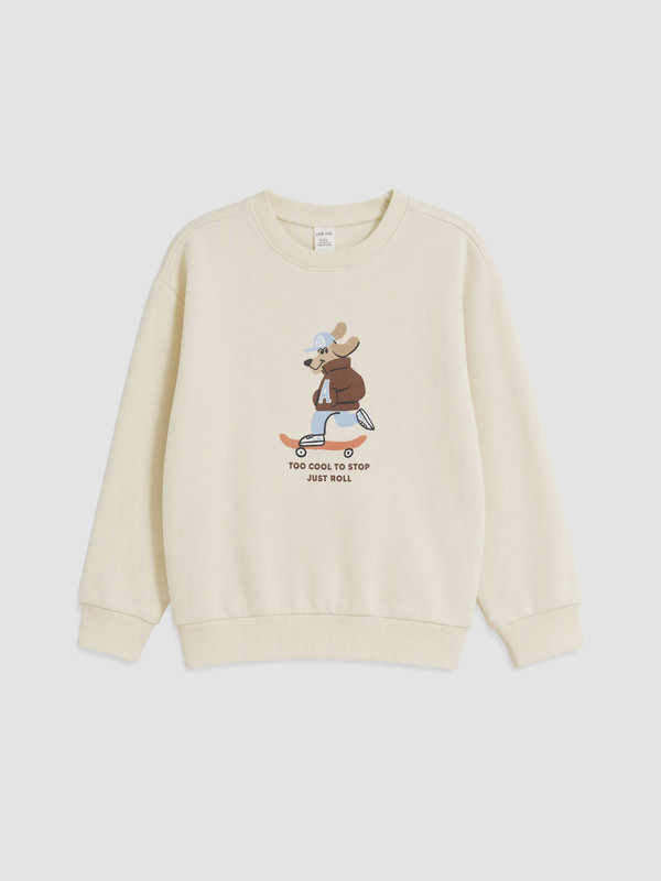 LCW Kids Printed Boys' Thick Sweatshirt