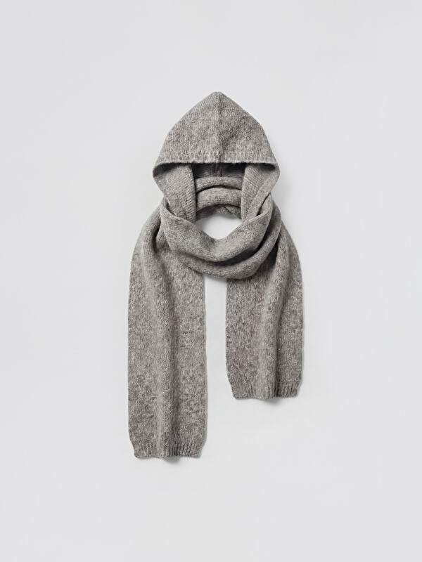 LCW ACCESSORIES Women's Knitwear Hooded Scarf