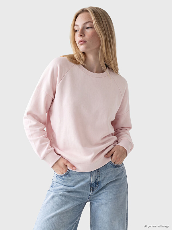 XSIDE Crew Neck Raglan Sleeve Women's Sweatshirt