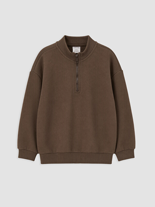 LCW Kids Dik Yaka Erkek Çocuk Sweatshirt
