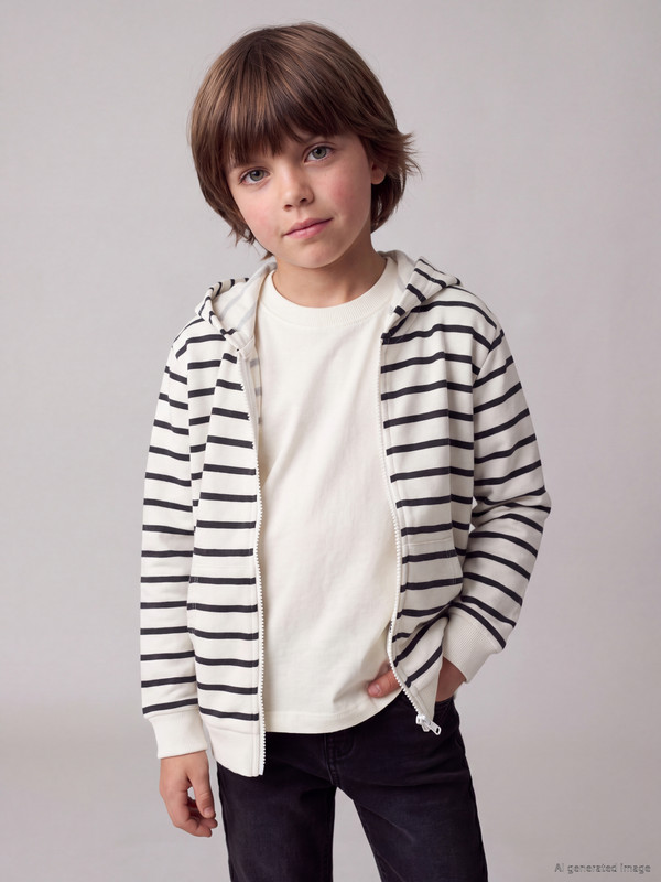 LCW Kids 3'lü Çizgili Erkek Çocuk Takım