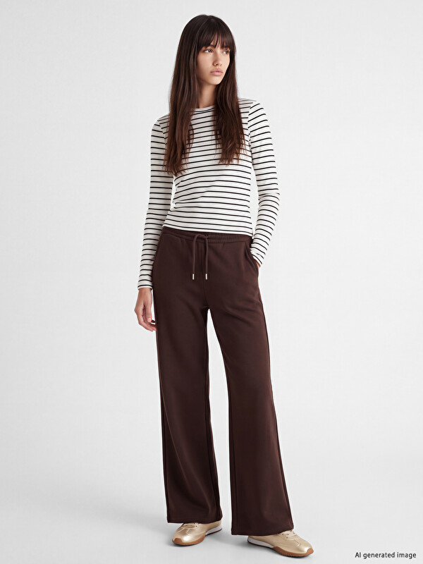 XSIDE Elastic Waist Women's Wide Leg Sweatpants