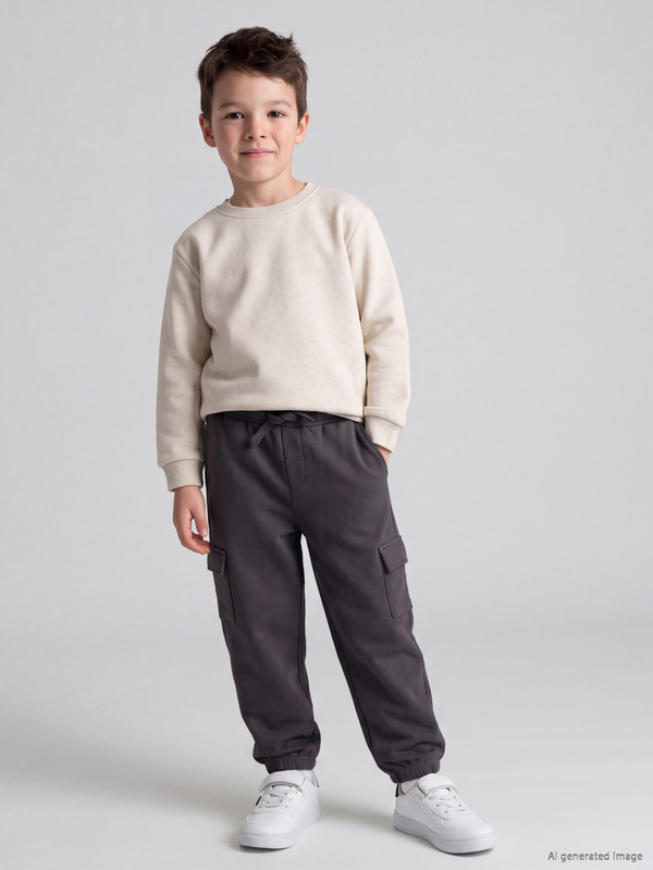 LCW Kids Boys' Cargo Thick Sweatpants