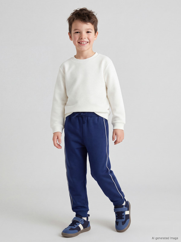 LCW Kids Striped Boys' Thick Sweatpants