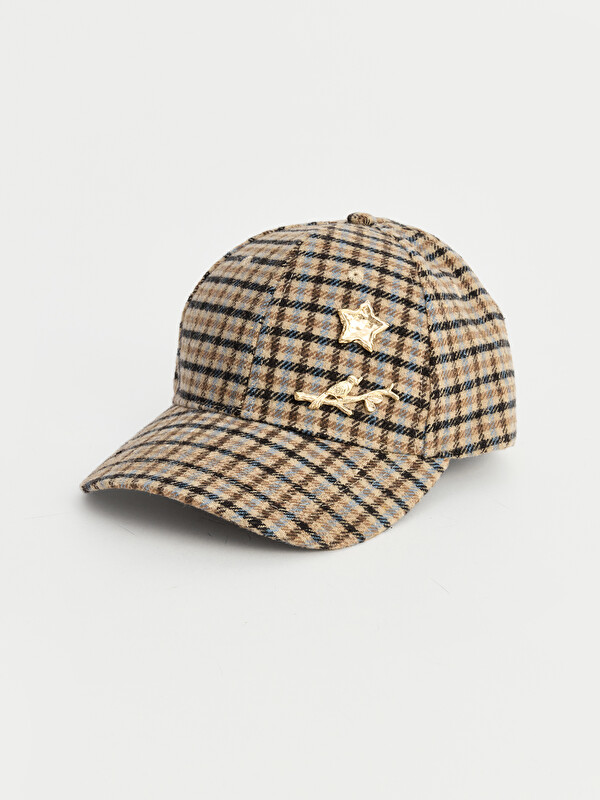 LCW ACCESSORIES Șapcă de baseball cu model în carouri accesorizată pentru femei
