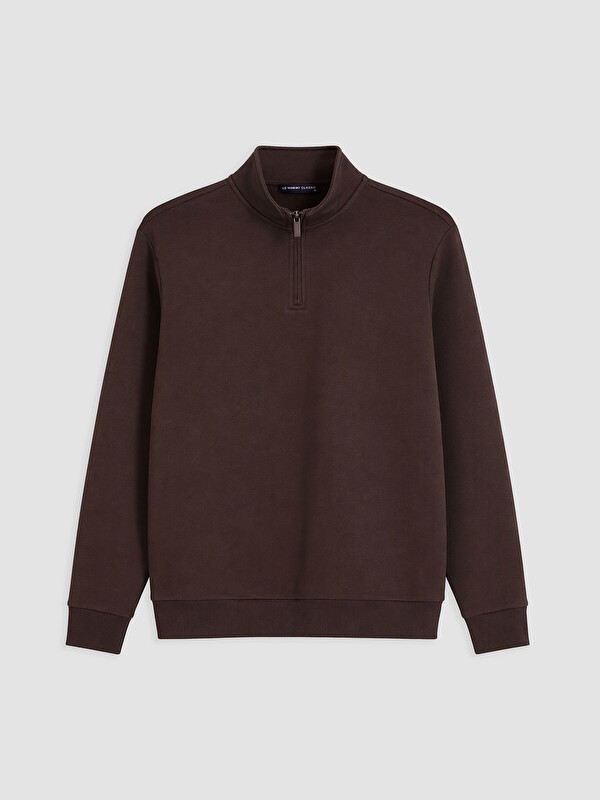 LCWAIKIKI Classic Dik Yaka Erkek Kalın Sweatshirt