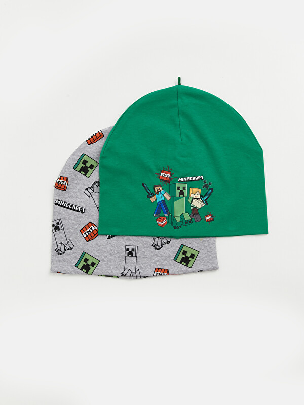 LCW ACCESSORIES Minecraft Baskılı Erkek Bebek Bere 2'li