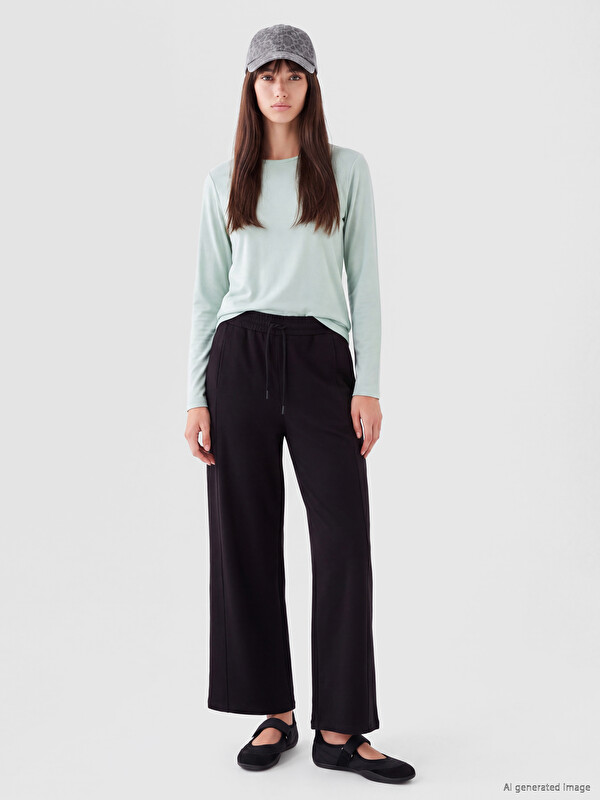 XSIDE Pantalon de survêtement Noir Femme