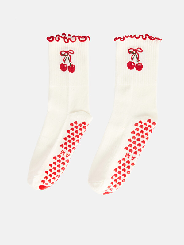 LCW DREAM Woman Ecru Ankle Socks