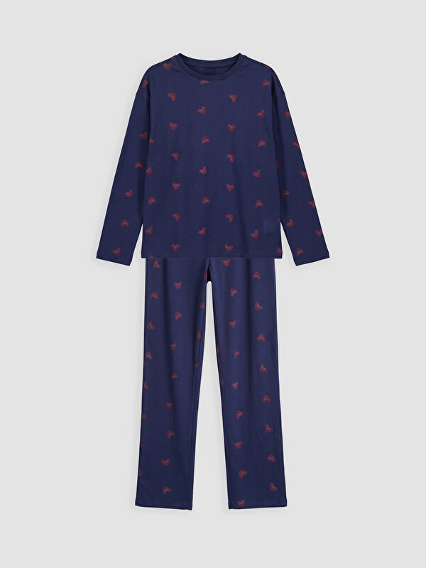 LCW Kids Desenli Kız Çocuk Pijama Takımı