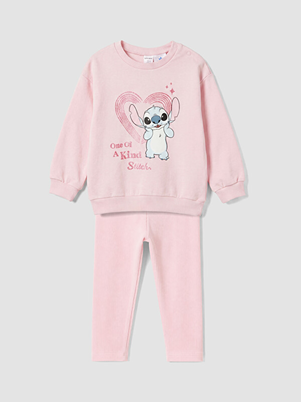 LCW baby Lilo & Stitch Printed Baby Girls' Set