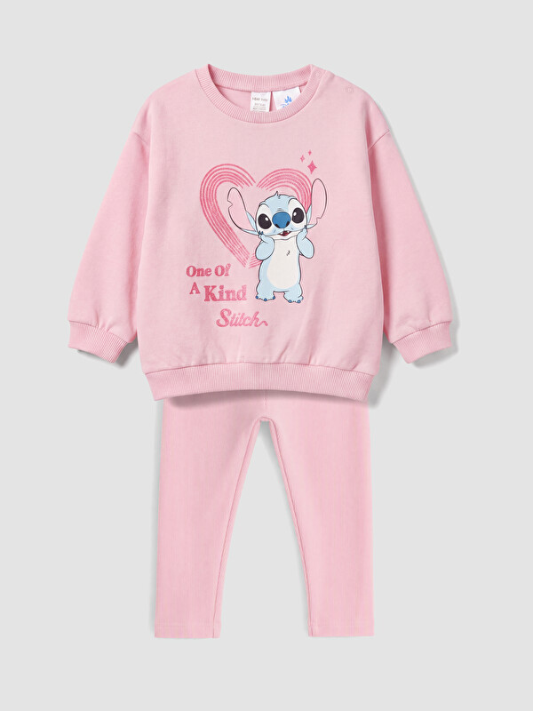 LCW baby Lilo & Stitch Printed Baby Girls' Set