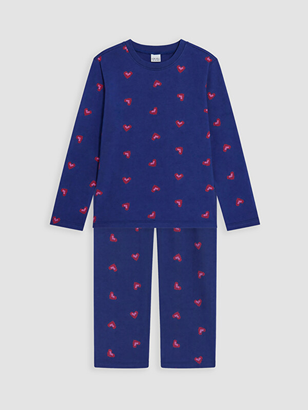 LCW Kids Patterned Girls' Pyjamas Set