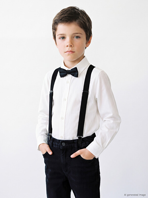 LCW ACCESSORIES Boys' Pants Suspender and Bow Tie