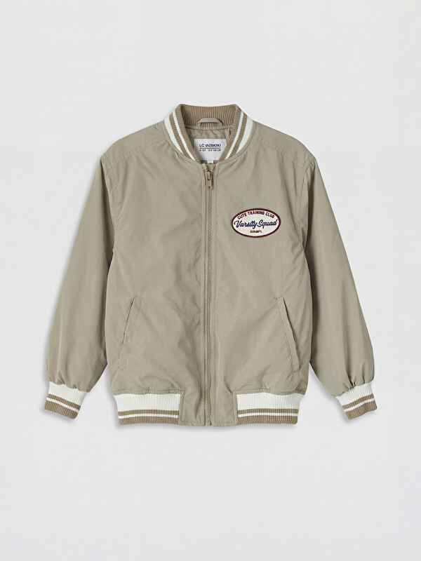 LCW Kids Baseball Collar Embroidered Boys' Coat