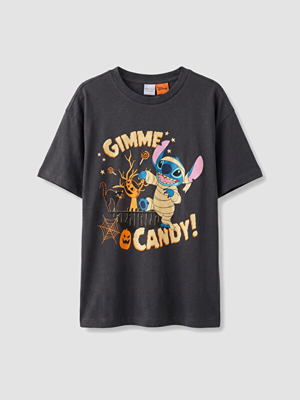 LCW Kids Djevojačka majica kratkih rukava s tiskanim motivom Stitch