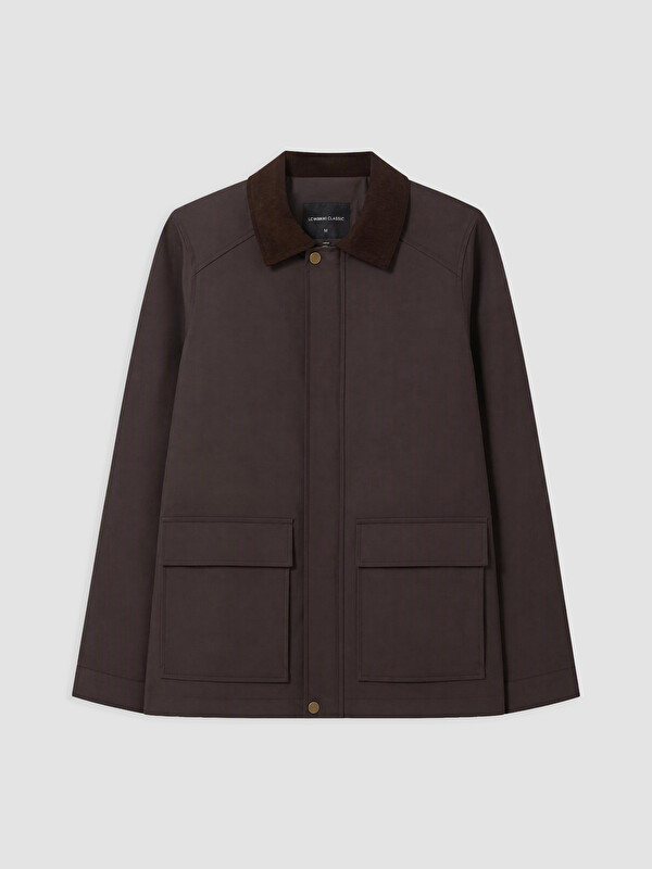 LCWAIKIKI Classic Regular Fit Kontrast Yaka Erkek Mont