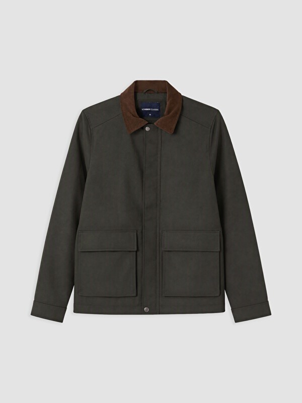 LCWAIKIKI Classic Regular Fit Kadife Yaka Erkek Ceket