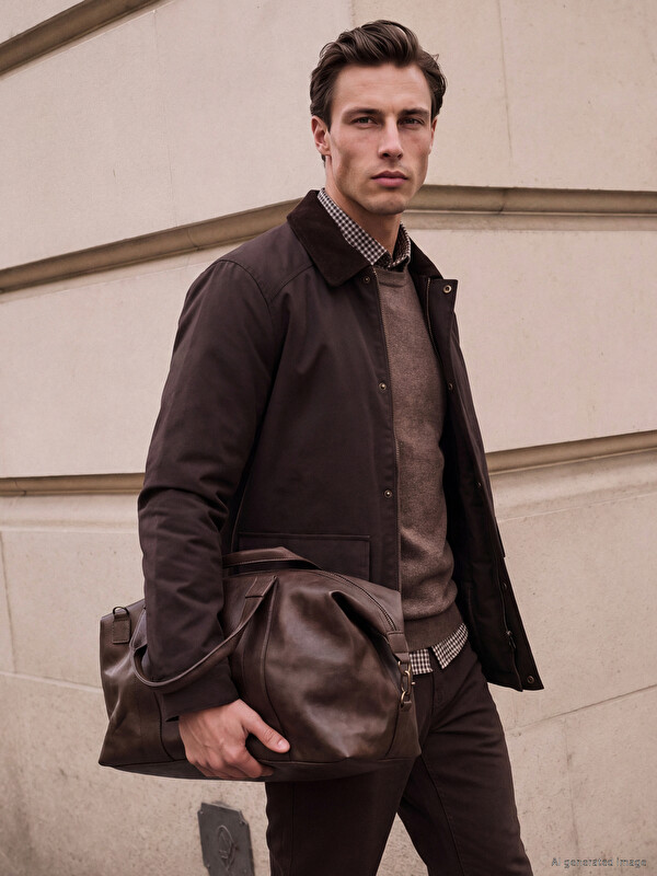 LCWAIKIKI Classic Man Brown Jacket