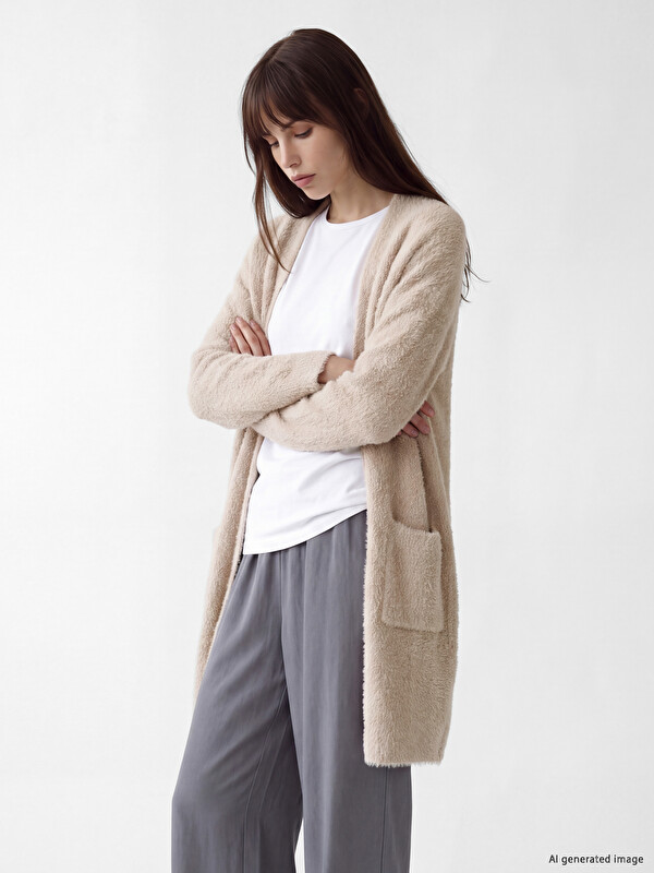 LCW EVERYDAY Shawl Collar Women's Knitwear Cardigan
