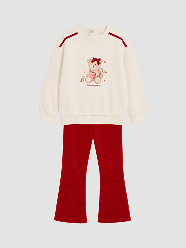 LCW baby Baby Girl Ecru Set