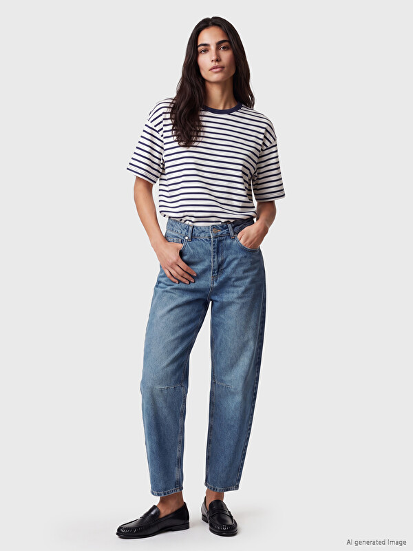 LCW Jeans Barrel Fit Kadın Jean Pantolon