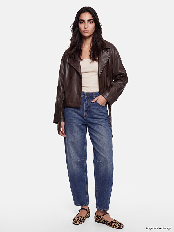 LCW Jeans Barrel Fit Kadın Jean Pantolon