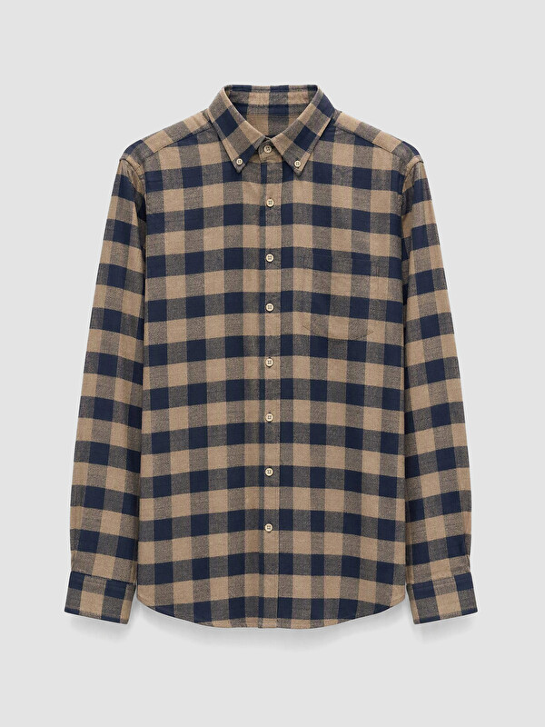LCWAIKIKI Classic Man Beige Shirt