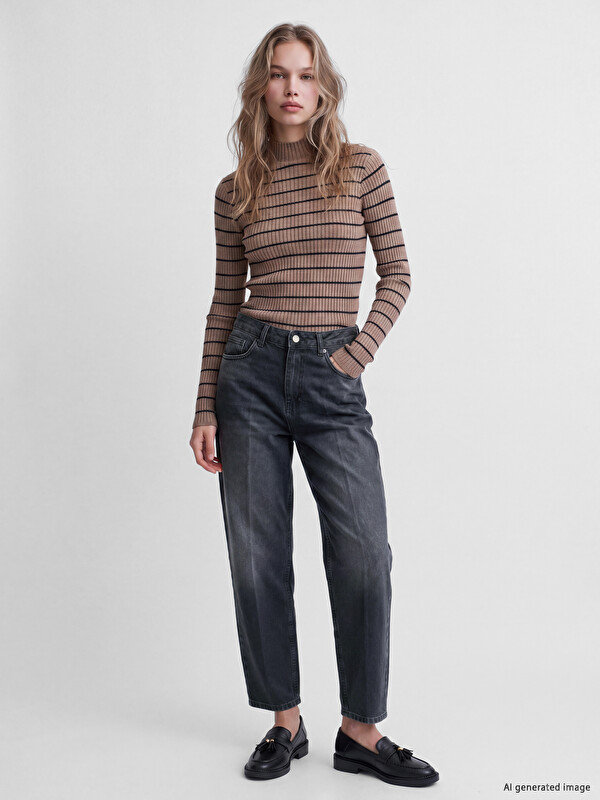 LCW Jeans Barrel Fit Kadın Jean Pantolon