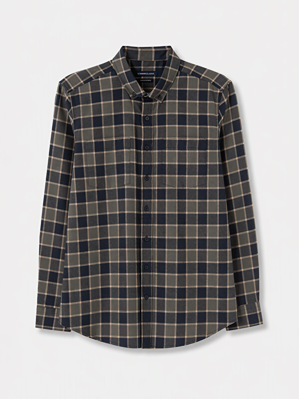 LCWAIKIKI Classic Man Green Shirt