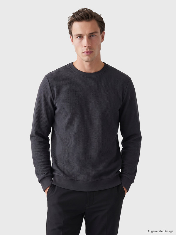 LCWAIKIKI Classic Crew Neck Men's Sweatshirt