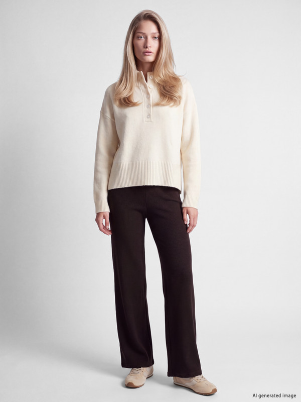 LCW Vision Elastic Waist Women's Knitwear Trousers
