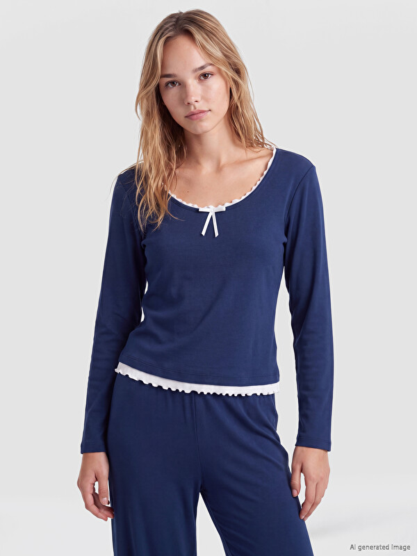 LCW DREAM U Neck Women's Pyjamas Set